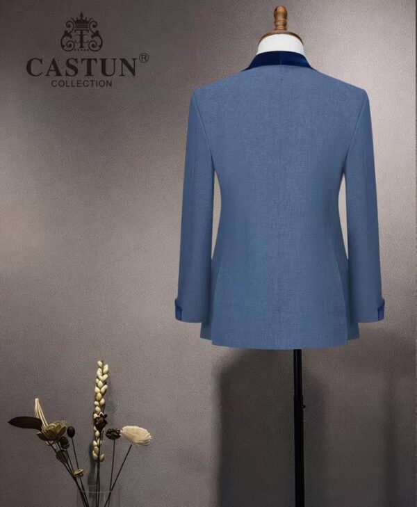 Light blue taxido suit