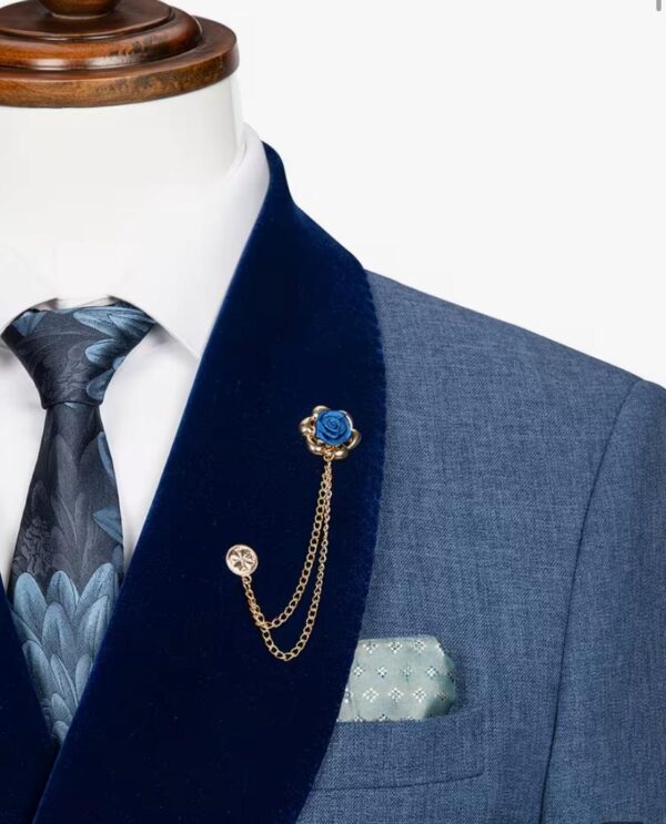 Light blue taxido suit