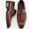 Brow formal leather Italian shoes