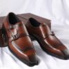 Brow formal leather Italian shoes