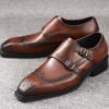 Brow formal leather Italian shoes