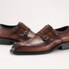 Brow formal leather Italian shoes