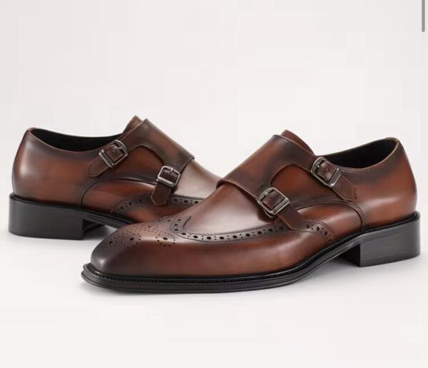 Brow formal leather Italian shoes
