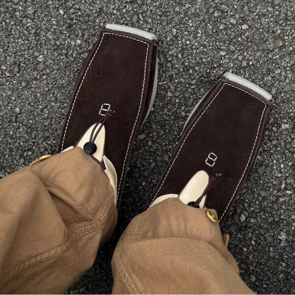 Fashion square toe loafers
