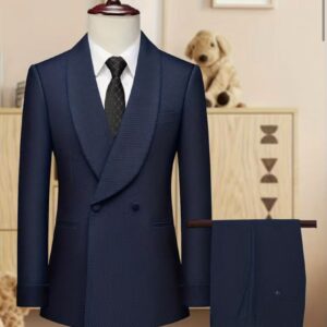 Dark blue taxido suit
