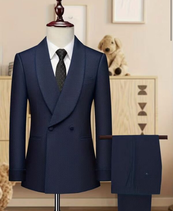 Dark blue taxido suit