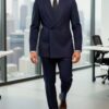 Dark blue taxido suit