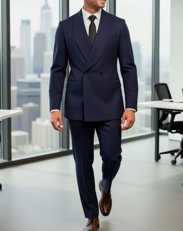 Dark blue taxido suit