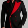 Black and red stylish suit