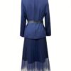 Summer/Autumn Elegant Fashion Blazer And Mesh Half Skirt 2pcs Set for ladies