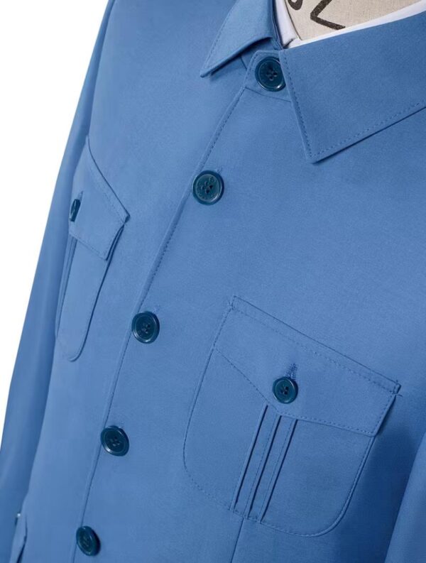 New Sky Blue Safari Classic Suit