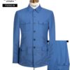 New Sky Blue Safari Classic Suit