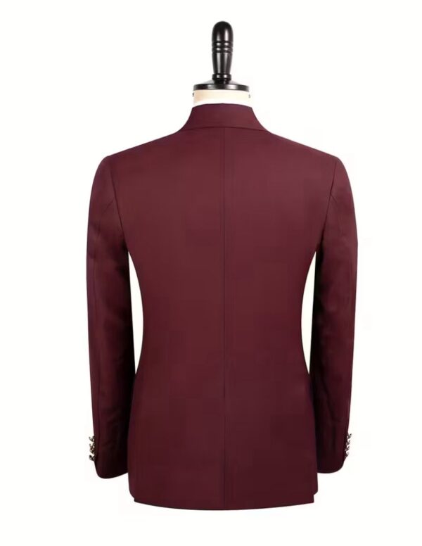New Burgundy Safari Classic Suit