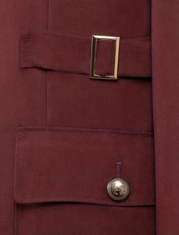 New Burgundy Safari Classic Suit