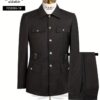 New Black Safari Classic Suit