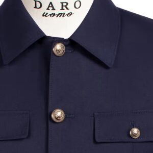 New Dark Blue Safari Classic Suit