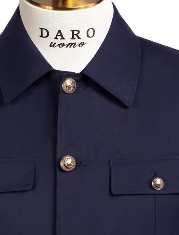 New Dark Blue Safari Classic Suit