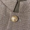New Brown Chinese Collar Suit